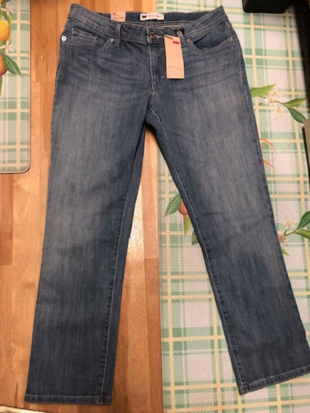 Levi's 529 Curvy Bootcut Jeans Women 16 Medium Blue NWT Figure Enhancer Stretch